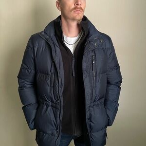 Marc New York Men's Blue and Black Jacket